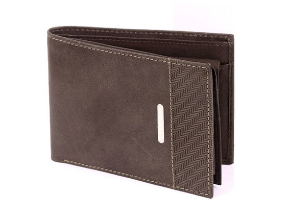 Skórzany portfel męski Sergio Tacchini brązowy K50TGDP029 TM