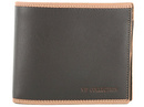 Portfel skórzany męski poziomy średni VIP Collection ciemny brąz