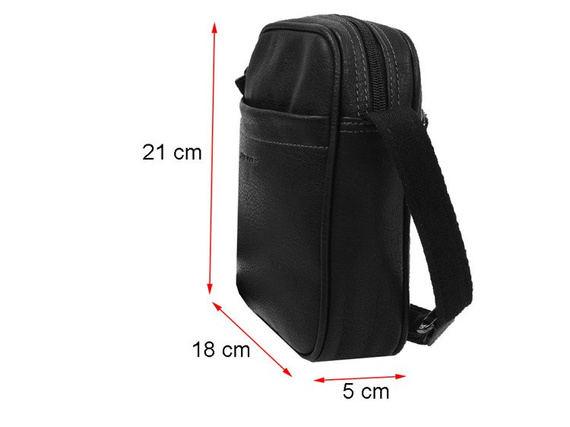 Męska mała torba na ramię David Jones 694401 Czarna