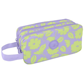 Piórnik szkolny trzykomorowy CoolPack Primus L Flores Lila F060913