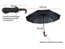 Parasol męski automatyczny R&B RB-257 Czarny