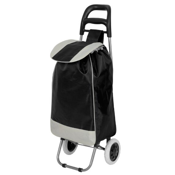 Wózek zakupowy na kółkach Black Horse czarny DC-307B-1 BLACK