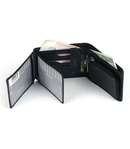 Portfel skórzany Old River 1648 Czarny