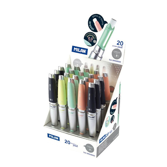 Ołówek automatyczny Milan Capsule Silver Slim granatowy