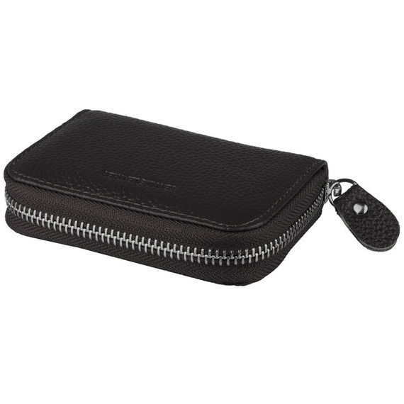 Etui na karty poziome skórzane kawowe KB08-2 COFFEE