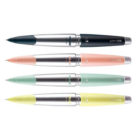 Ołówek automatyczny Milan Capsule Silver Slim żółty