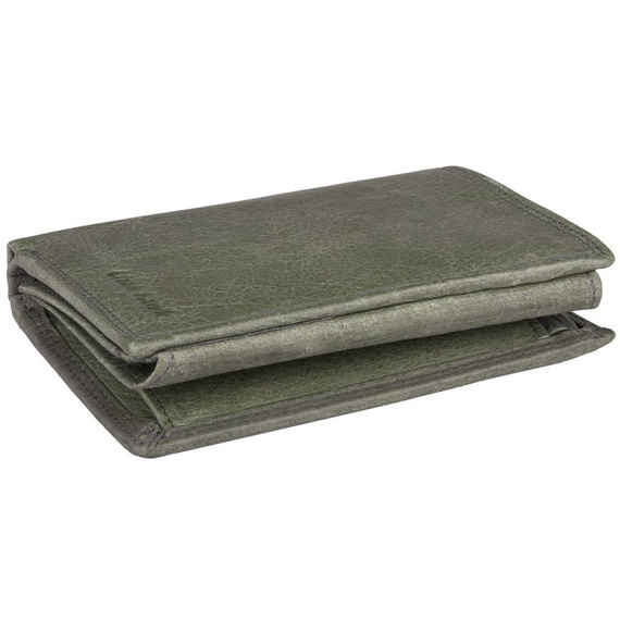 Portfel ze skóry naturalnej szary Black Hawk GBK-109 SZARY