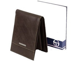 Skórzany portfel męski Sergio Tacchini brązowy K50TGDP029 TM