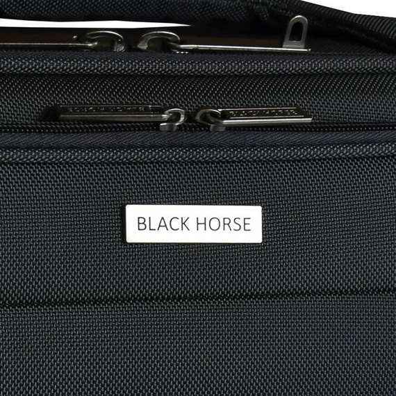 Mała walizka na kółkach 20" Black Horse Lincoln KC-230069-20 czarna