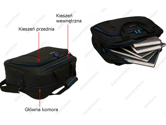 Torba podróżna Vip Collection Barcelona 16 Czarno-niebieska