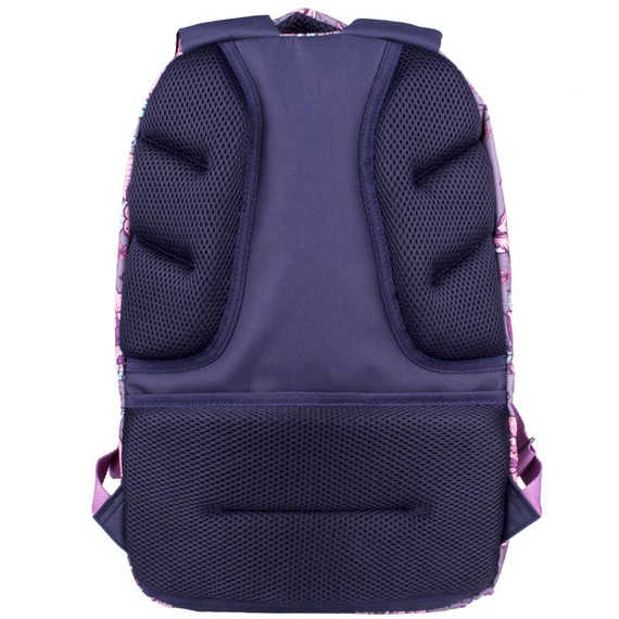 Zestaw szkolny Milan Flowers różowy - plecak 17L i piórnik owalny