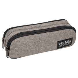 Piórnik szkolny dwukomorowy CoolPack Clio Snow Grey 50786CP C69161