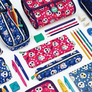 Piórnik 2-poziomowy z wyposażeniem Bats & Bites Milan 081264BBTP róż