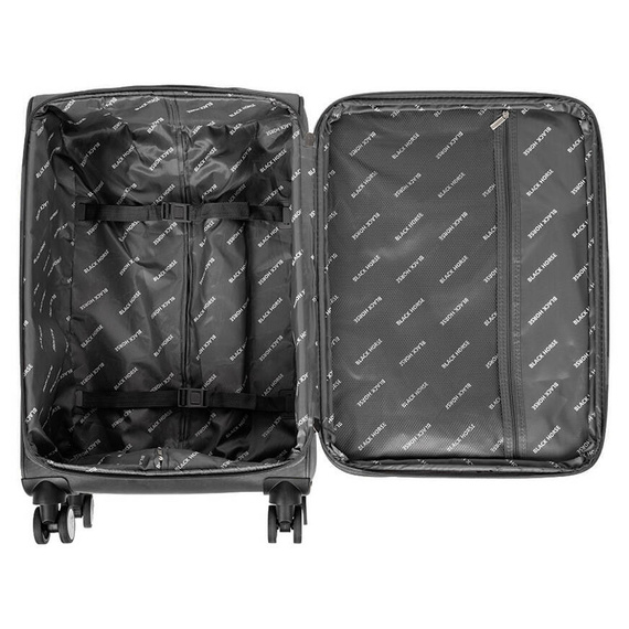 Średnia walizka na kółkach 24" Black Horse Lincoln KC-230069-24 szara