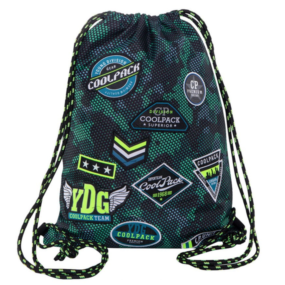 Worek sportowy CoolPack Sprint Badges Boys Green 48578CP nr B73151