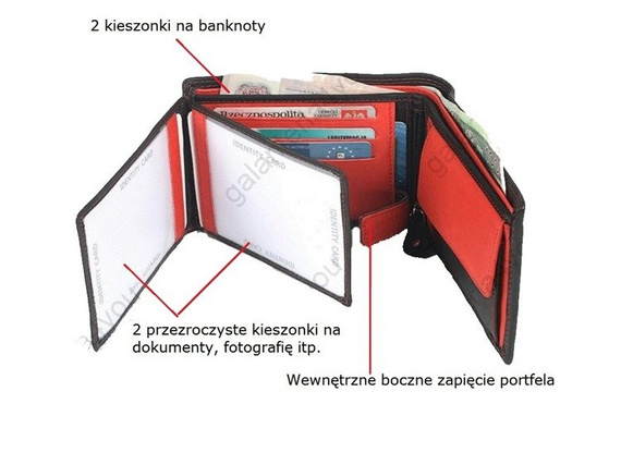 Klasyczny skórzany portfel męski Old River 894-SKV Czarno-brązowy