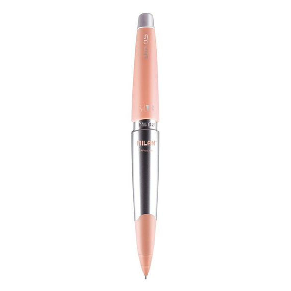 Ołówek automatyczny Milan Capsule Silver Slim różowy