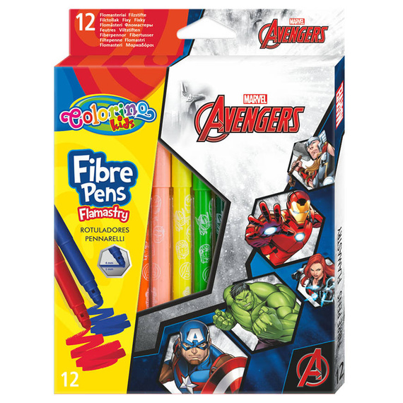 Flamastry 12 kol. Avengers Colorino Kids 91482PTR