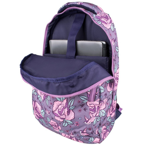 Plecak szkolny 17L Milan Flowers różowy 624601FWP