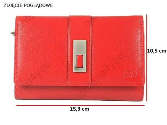 Funkcjonalny elegancki damski portfel Old River 6022-F Beżowy