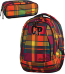 Zestaw szkolny Coolpack Sunset check - plecak Combo i piórnik Clever