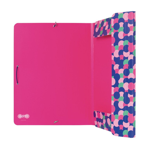 Teczka A4 cienka z gumką Milan Dotty 5130150DY