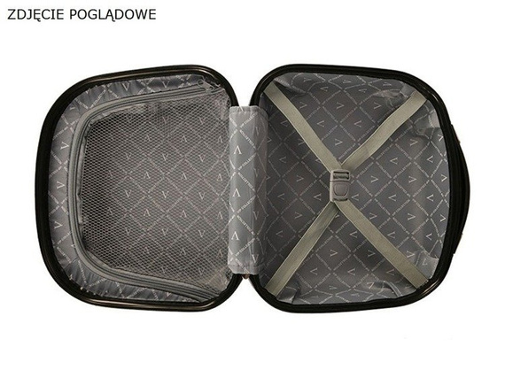 Kosmetyczka - kuferek usztywniany Vip Collection Nevada 14 Czerwona