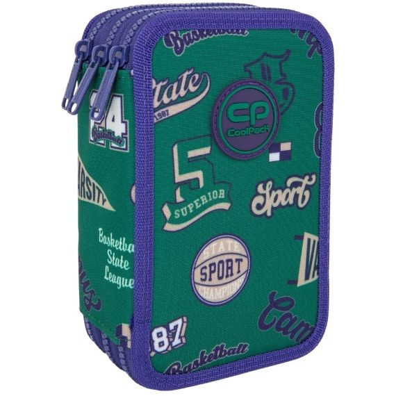 Piórnik potrójny z wyposażeniem CoolPack Jumper 3 American Retro F067901