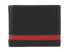 Niepowtarzalny portfel męski skórzany czarny