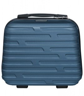 Kosmetyczka - kuferek usztywniany Vip Collection Costa Brava 14" Granatowa