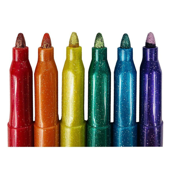 Glitter markers 6 colours Colorino Kids 65641PTR