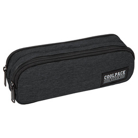Piórnik szkolny dwukomorowy CoolPack Clio Snow Black 51325CP C69164