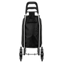 Wózek zakupowy na kółkach składany North Square Davidt's 732.325.34 Czarny