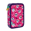 Piórnik 2-poziomowy z wyposażeniem Bats & Bites Milan 081264BBTP róż