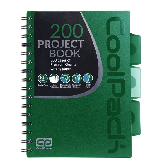 Spiral note book A5 Coolpack Green 94061CP