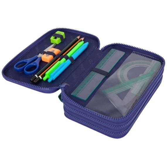 Piórnik potrójny z wyposażeniem CoolPack Jumper 3 American Retro F067901