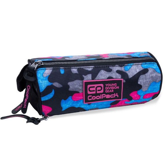 Piórnik szkolny trzykomorowy tuba CoolPack Omni Camo Fusion Pink 24457CP nr B68093