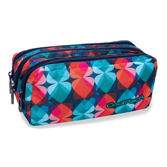 Piórnik szkolny trzykomorowy CoolPack Primus Magic Leaves 33710CP nr B60013