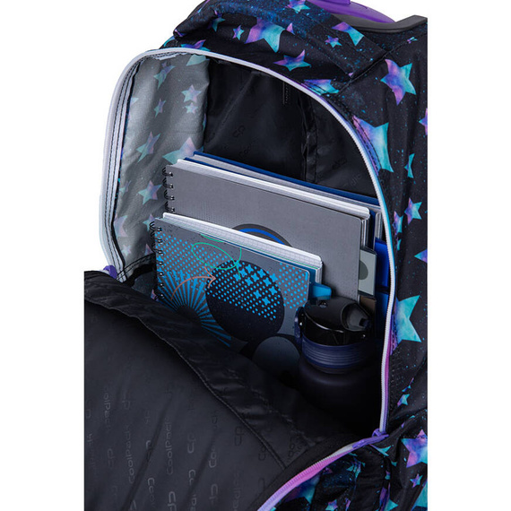 Plecak szkolny na kółkach Coolpack Alan Star Night F124830