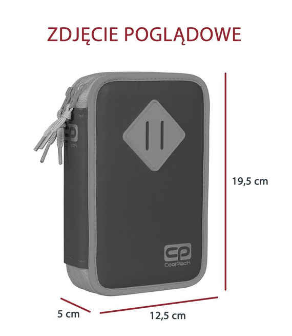 Piórnik szkolny podwójny z wyposażeniem Coolpack Jumper 2 Emotions 90964CP nr A442