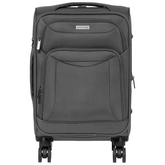 Mała walizka na kółkach 20" Black Horse Lincoln KC-230069-20 szara