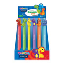 Długopis automatyczny wymazywalny Dinozaury pomarańczowy Colorino School 29928PTR