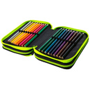 Piórnik szkolny potrójny z wyposażeniem CoolPack Jumper 3 Badges Boys Green 45805CP B67151