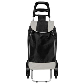 Wózek zakupowy na kółkach składany North Square Davidt's 732.325.34 Czarny