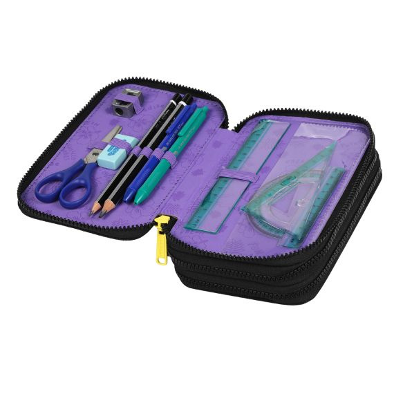 Piórnik potrójny z wyposażeniem Coolpack Jumper 3 Disney Core Stitch F067780