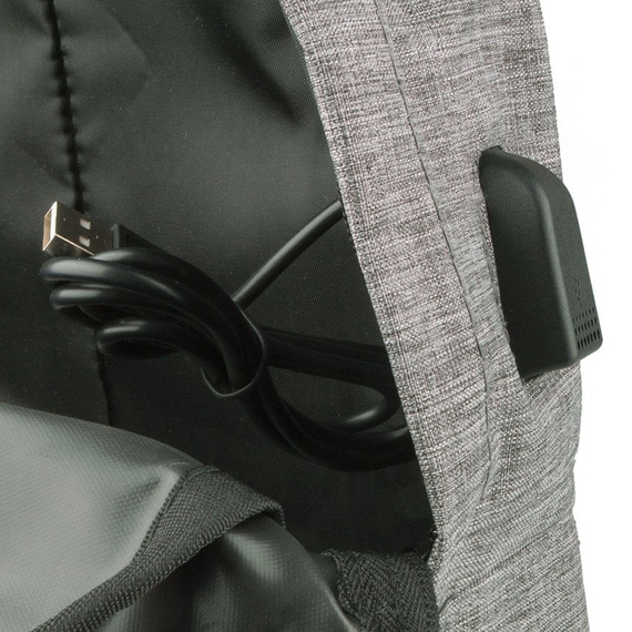 Backpack Active Sport with USB black 41058 