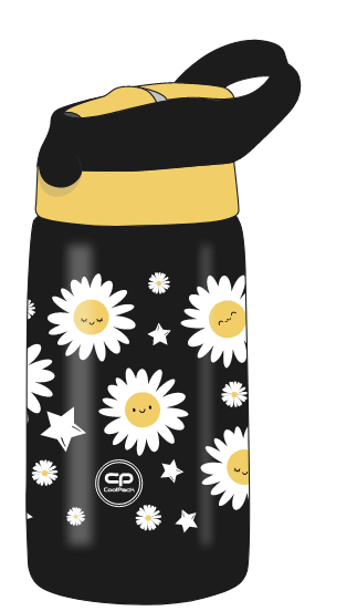 Butelka termiczna Coolpack Bono 350 ml Daisy Black Z10817