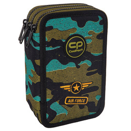 Piórnik szkolny potrójny z wyposażeniem CoolPack Jumper 3 Air Force F067712
