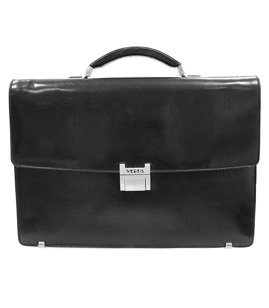 Teczka skórzana na dokumenty Vip Collection 121 Czarna