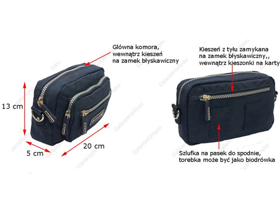 Torba na ramię Black Hawk granatowa CN-500